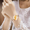 Ultra Thin Rose Gold Women Watches Fashion Analog Quartz Waterproof Wristwatches Elegant Round Design For Women by Stevvex