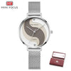 Ultra Thin Rose Gold Women Watches Fashion Analog Quartz Waterproof Wristwatches Elegant Round Design For Women by Stevvex