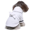 Luxury Soft Pet Dog Puppy Hooded Bathrobe by Furr Baby Gifts