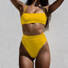 Push Up Bikini Set Swimsuits High Waist Swimwear Women Ribbed Bathing Suits Brazilian Bikinis Swimsuit for Women Bottom Triangle Bikinis Top Bathing Suit by Stevvex