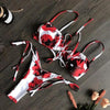 Low Waist Bikini Triangle Swimwear Female String Swimsuit Women Two Piece Swimsuit Swimwear Halter String Triangle Bikini Sets Women Print 2 Piece Suit Push Up Bathing Suit Swim Suit New by Stevvex