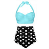 Women Swimsuits Vintage Push Up Polka Dot Plus Size Bathing Suits High Waist Bikini Underwire High Waist Swimsuit Bathing Suits Bikini Women Swimsuits Vintage Push Up Bathing Suits by Stevvex