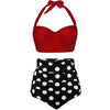 Women Swimsuits Vintage Push Up Polka Dot Plus Size Bathing Suits High Waist Bikini Underwire High Waist Swimsuit Bathing Suits Bikini Women Swimsuits Vintage Push Up Bathing Suits by Stevvex