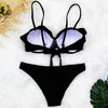 Female Two Piece Swimsuit Low Waist Bikini Floral Printing Swimwear Push Up Bathing Suit Detachable Padded Push Up Striped Bikini Set Two Piece Swimsuit Ladies Vintage Lace Bikini Sets Beach Swimwear by Stevvex
