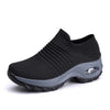 Womens Breathable Sneakers New Mesh Women Shoes Slip-On Air Cushion Casual Walking Shoes Lightweight Breathable Mesh Athletic Running Shoes Fashion Slip-on Sock Sneakers by Stevvex