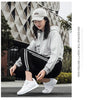 Autumn Womens Mens Sneakers Black Fashion Vulcanized Shoes Lace-up Casual Flats Light Couple Fashion Sneakers Breathable Casual Comfortable Lightweight Sneakers by Stevvex