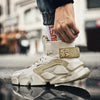 Modern High Top Beige Men's Sneakers Chunky Men Shoes Fashion Casual Breathable Men's Height Increasing Casual Outdoor High Quality Sport Sneakers by Stevvex