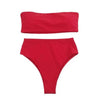 Bikini Set Summer Swimwear Beach Women's Swimsuit Bathing Suit Push Up Brazilian Bikini Women’s Two-Piece Strapless Padded High Cut Bathing Suit Swimwear by Stevvex