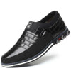 New Mens Leather Casual Sneakers Fashion Solid Leather Shoes Business Sport Flat Round Toe Fashion Sneakers Dress Shoes For Men Walking Business Office Driving Comfort Loafers by Stevvex