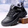 Winter Womens Mens Boots Shoes Plush Warm Sneakers Outdoor Waterproof Ankle Snow Boots Casual Leather Hiking Boots Outdoor Trekking Boot Mid Hiker Boot For Mens by Stevvex