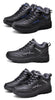 Winter Womens Mens Boots Shoes Plush Warm Sneakers Outdoor Waterproof Ankle Snow Boots Casual Leather Hiking Boots Outdoor Trekking Boot Mid Hiker Boot For Mens by Stevvex