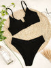 High Waist Bikinis Women Swimsuit Women High Waist Bikini Set Sports Bright Color Swimsuit Scoop Neck Cute Bathing Suit Swimwear Female Push Up Bikini Set Bathing Suit For Women by Stevvex