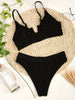 High Waist Bikinis Women Swimsuit Women High Waist Bikini Set Sports Bright Color Swimsuit Scoop Neck Cute Bathing Suit Swimwear Female Push Up Bikini Set Bathing Suit For Women by Stevvex