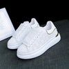 New Fashion White High Quality Women's White Thick Soled Sports Casual Couple Shoes Summer Lace-Up Trainers Gym Tennis Running Breathable High Quality Sneakers by Stevvex