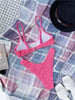 Women One-Shoulder Bikini Swimsuit Women Push Up Swimwear Women's Bathing Suit Comfortable Bikini Ribbed Two Piece Swimsuit Bikini Set Summer Bathing Suit Beach Wear Swimming Suit by Stevvex