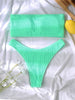 Women One-Shoulder Bikini Swimsuit Women Push Up Swimwear Women's Bathing Suit Comfortable Bikini Ribbed Two Piece Swimsuit Bikini Set Summer Bathing Suit Beach Wear Swimming Suit by Stevvex