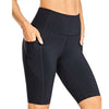 Women's Naked Feeling Workout Shorts - 10 Inches High Waist Yoga Biker