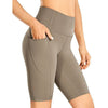 Women's Naked Feeling Workout Shorts - 10 Inches High Waist Yoga Biker