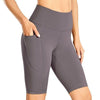 Women's Naked Feeling Workout Shorts - 10 Inches High Waist Yoga Biker