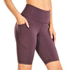 Women's Naked Feeling Workout Shorts - 10 Inches High Waist Yoga Biker