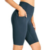 Women's Naked Feeling Workout Shorts - 10 Inches High Waist Yoga Biker