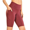 Women's Naked Feeling Workout Shorts - 10 Inches High Waist Yoga Biker
