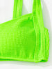 High Waist Bikinis Women Swimsuit Women High Waist Bikini Set Sports Bright Color Swimsuit Scoop Neck Cute Bathing Suit Swimwear Female Push Up Bikini Set Bathing Suit For Women by Stevvex