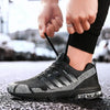 Running Mens Sport Elegant Sneakers Air Cushion Sneakers Lace Up Low Top Jogging Shoes Man Athletic Footwear Breathable Comfortable Athletic Running Sneakers by Stevvex