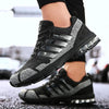 Running Mens Sport Elegant Sneakers Air Cushion Sneakers Lace Up Low Top Jogging Shoes Man Athletic Footwear Breathable Comfortable Athletic Running Sneakers by Stevvex