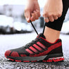 Running Mens Sport Elegant Sneakers Air Cushion Sneakers Lace Up Low Top Jogging Shoes Man Athletic Footwear Breathable Comfortable Athletic Running Sneakers by Stevvex