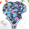 Surfing Swimsuit For Women Bikini Long Sleeve Swimwear Tiger Print Push Up Summer Bath Suit Two Piece Surfing Rash Guard Bikini Long Sleeve Swimsuit Set by Stevvex