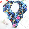 Surfing Swimsuit For Women Bikini Long Sleeve Swimwear Tiger Print Push Up Summer Bath Suit Two Piece Surfing Rash Guard Bikini Long Sleeve Swimsuit Set by Stevvex