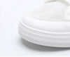 Women's White Casual Sneakers Spring Summer Breathable Flats Solid Color Mesh Shoes Fashion White Flat Sneakers Women Workout Tennis Walking Gym Fashion Sneakers by Stevvex