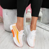 Elegant Sport Women's Vulcanized Female Lace Up Mesh Sneakers Round Toe Casual Walking Shoes Mesh Flat Anti-slip Women Breathable Mesh Fashion Sneakers by Stevvex