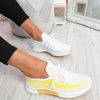 Elegant Sport Women's Vulcanized Female Lace Up Mesh Sneakers Round Toe Casual Walking Shoes Mesh Flat Anti-slip Women Breathable Mesh Fashion Sneakers by Stevvex