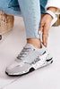 Women Sneakers Leopard Print Lace-Up Women's Vulcanize Shoes Sports Sneakers Breathable Height Increasing Walking Jogging Sneakers Gold Silver Sport Running Women's Sneakers by Stevvex