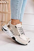Women Sneakers Leopard Print Lace-Up Women's Vulcanize Shoes Sports Sneakers Breathable Height Increasing Walking Jogging Sneakers Gold Silver Sport Running Women's Sneakers by Stevvex