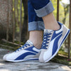 Fashion Men Sport Breathable Running Sneakers Casual Breathable Walking Shoes Sport Athletic Blue White Sneakers Gym Tennis Slip On Walking Outdoor Workout Sneakers by Stevvex