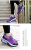 Women Running Air Cushion Athletic Sneakers Walking Breathable Sport Lace Up Hight Platform Casual Shoes Womens Mesh Sneakers Fashion Tennis Breathable Walking Gym Work Shoes by Stevvex