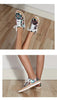 New Popular Womens Shoes Colorful Beautiful Flower Printing Shoes Lace-up Flat Women's Casual Womens Sneakers High-Quality Women's White Sports Casual Couple Shoes Summer Trainers Walking Sneakers by Stevvex