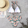 Push Up Bikini New Two Piece Swimsuit Women High Waist Black Pink Bikinis Set Women's Halter Padded Top Push Up Bikini Set Two Piece Swimsuits Bathing Suits Beachwear Swimwear Beachwear Bathing Suit by Stevvex