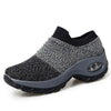 Women's Casual Chunky Sneakers Platform Walking Shoes Fashion Knited Casual Walking Shoes Sock Sneakers Slip On Mesh Air Cushion Comfortable Easy Shoes by Stevvex