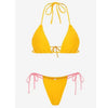 Bikini Swimsuit Solid Color Bikini Set Swimwear Bathing Suit Women Bikinis String Beach Women Two Piece Bikini Swimsuit Bathing Suits Halter Triangle Tops String Bikini Sets by Stevvex