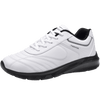 Autumn Mens Fashion White Sneakers Light Sport Shoes Black Leather Running Spring Winter Warm Soft Shoes Athletic Road Running Casual Lace Up Comfort Sports Fashion Sneakers