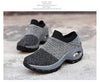 Women's Casual Chunky Sneakers Platform Walking Shoes Fashion Knited Casual Walking Shoes Sock Sneakers Slip On Mesh Air Cushion Comfortable Easy Shoes by Stevvex