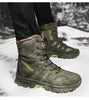 Mens Outdoor Sports Hiking Boots Wear Resisting Work Shoes Footwear Mountain Sport Mid-Cut Black Hiking Boots Outdoor Mountaineering Outdoor Winter Shoes by Stevvex