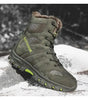 Mens Outdoor Sports Hiking Boots Wear Resisting Work Shoes Footwear Mountain Sport Mid-Cut Black Hiking Boots Outdoor Mountaineering Outdoor Winter Shoes by Stevvex