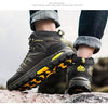 Men's Women's High-Top Boots Casual Shoes Breathable Outdoor Hiking Boots Non-slip Shading Wear-Resistant Hiking Boots Breathable Skid Resistance Leather Shoes by Stevvex