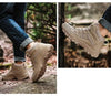 Winter Walking Shoes Mens Boots Outdoor Hiking Shoes Winter Work Casual Shoes Rubber Ankle Boots Outdoor Breathable Water Resistant Camping Shoes Anti-Skid Ankle Walking Mens Shoes by Stevvex