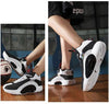 Men's Casual Breathable Comfortable Cushioned Soft Professional Sports Basketball Shoes Outdoor Street Sports Shoes Lightning Professional Anti Slip Sports Shoes For Running Walking by Stevvex